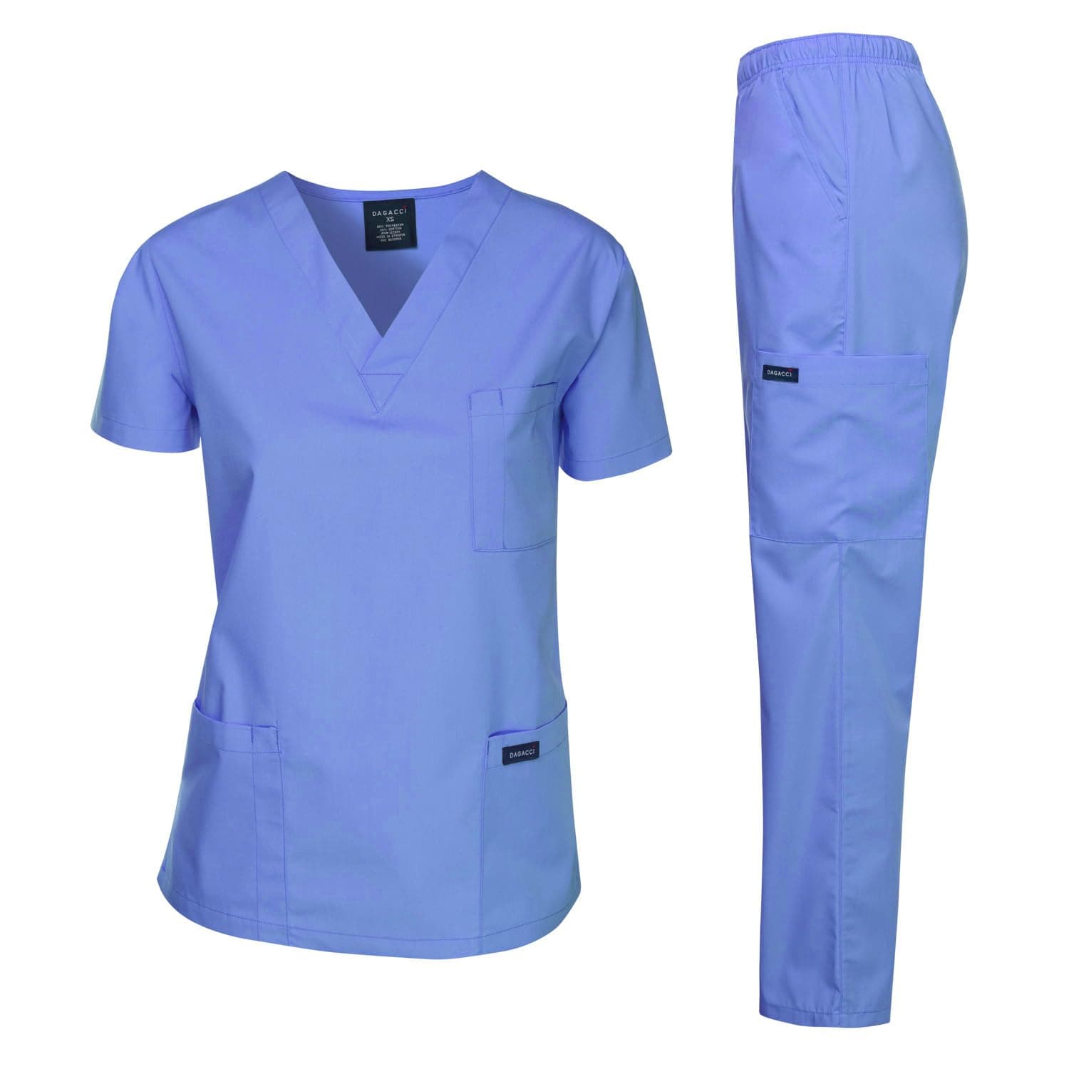Dagacci Medical Uniform mens Classic, Ceil Blue, 3XL