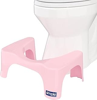 Squatty Potty The Original Bathroom Toilet Stool Curve Lightweight with Sleek and Modern Design, Pink, 7"