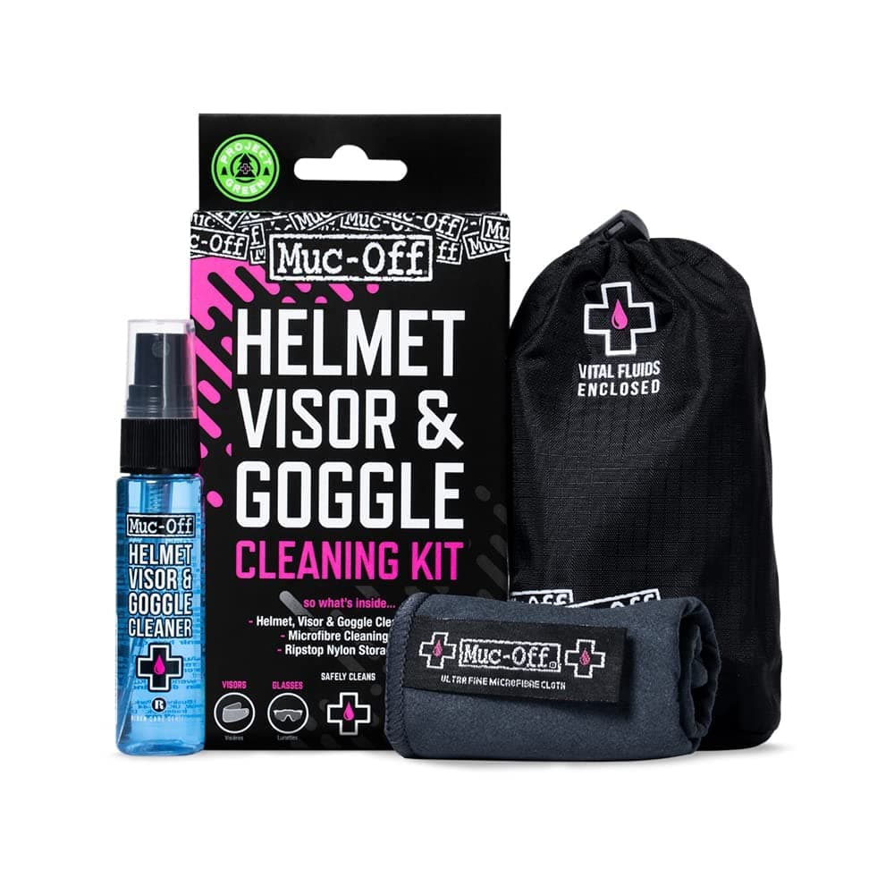 Visor, Lens and Goggle Cleaning Kit - Black/Blue