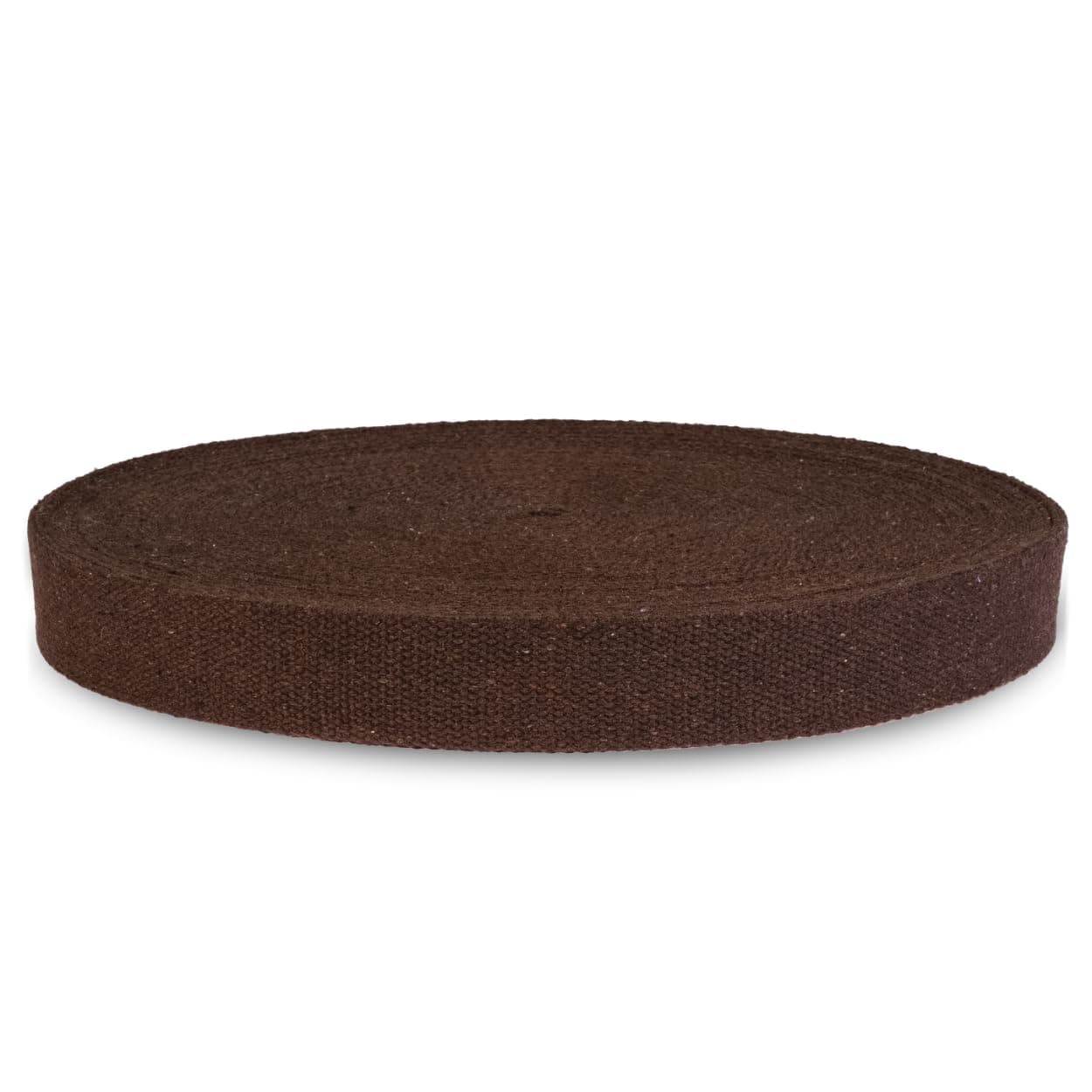 Heavy Cotton Webbing 1 1/2 Inch - Straps for Arts and Crafts - 5, 10, 25, or 50 Yards, Over 10 Colors - MATADOR USEFUL GOODS (Brown, 50 Yards)