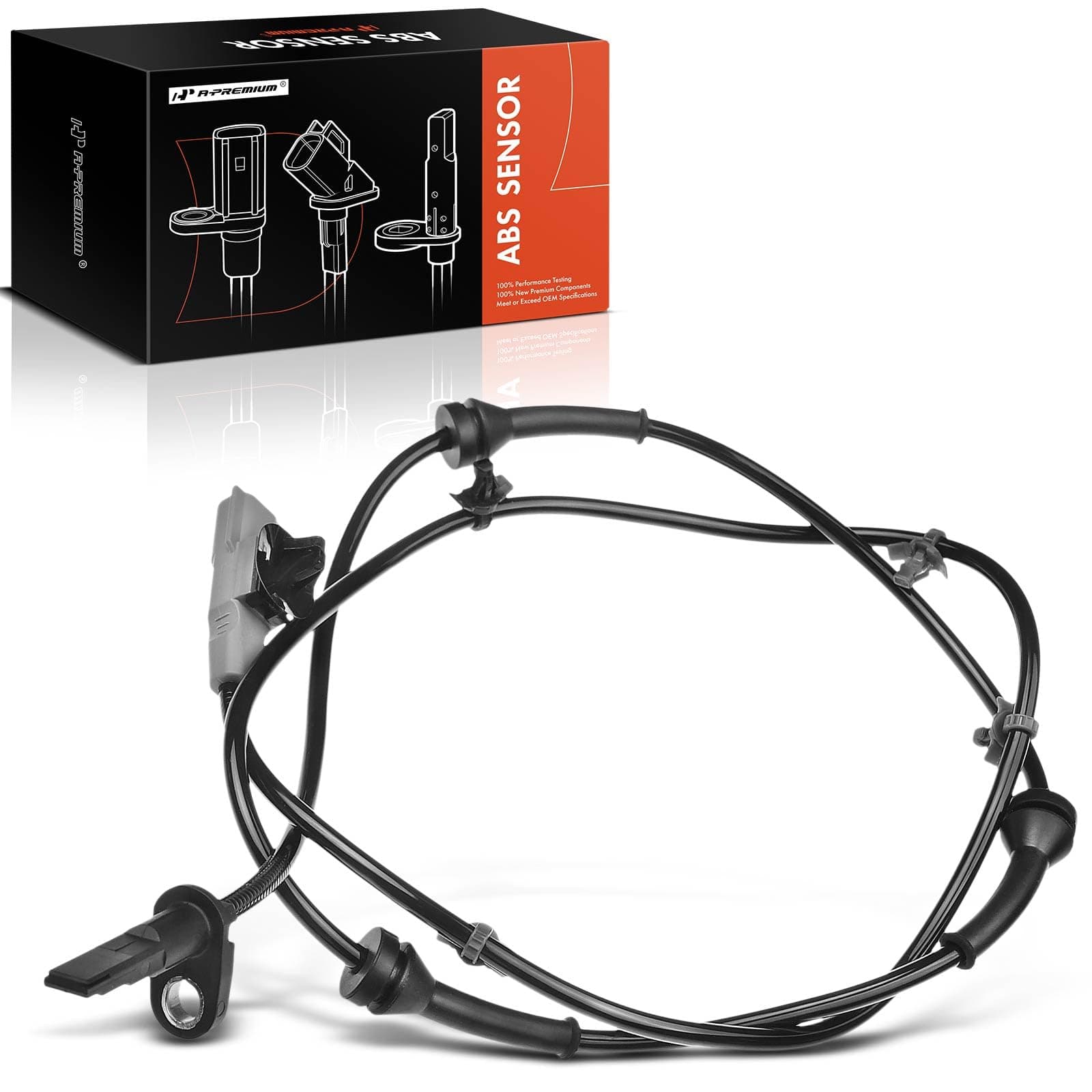 A-Premium ABS Wheel Speed Sensor Compatible with Nissan Models - Altima 2007-2012, Maxima 2009-2014 - Rear Right Passenger Side, Replace# 47900ZX70A, 479009N00A