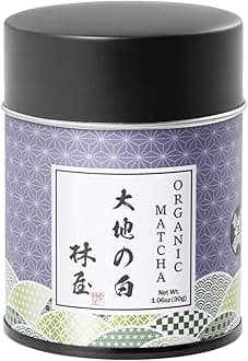 HAYASHIYA Organic Matcha Powder - Daichi - Ceremonial Grade, Authentic Japanese Matcha Green Tea Powder (30g / 1.06oz)
