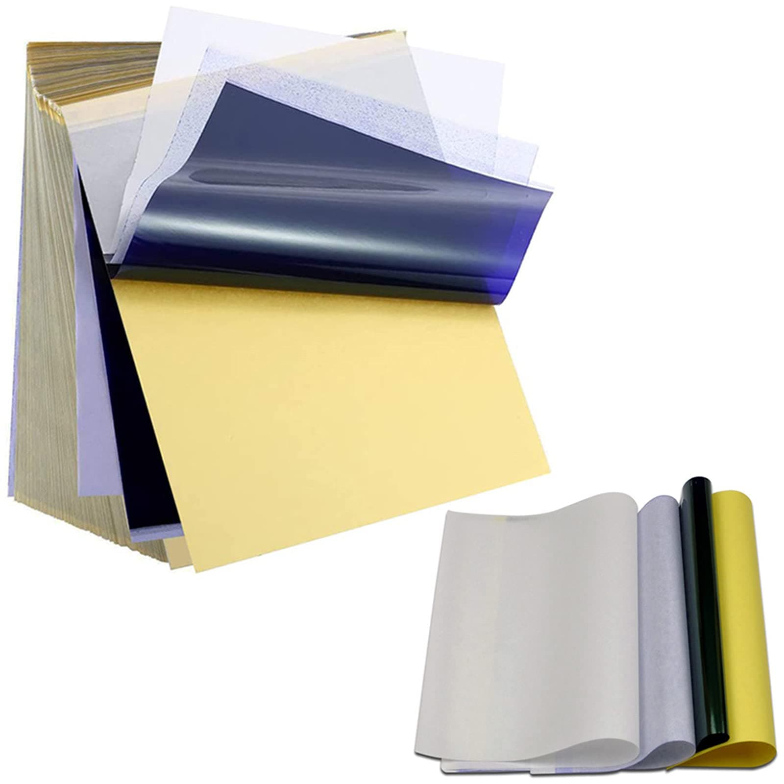 Silmy Tattoo Transfer Paper 20 Sheets Stencil Transfer Paper A4 Size Tattoo Stencil Paper 4Ply DIY Tattoo Paper for Stencil Transfer Machine Supplies