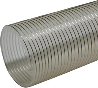 Rubber-Cal 01-202-2.5-12 "PVC Flexduct" General Purpose, 2.5"ID x 12' Fully Stretched, Clear