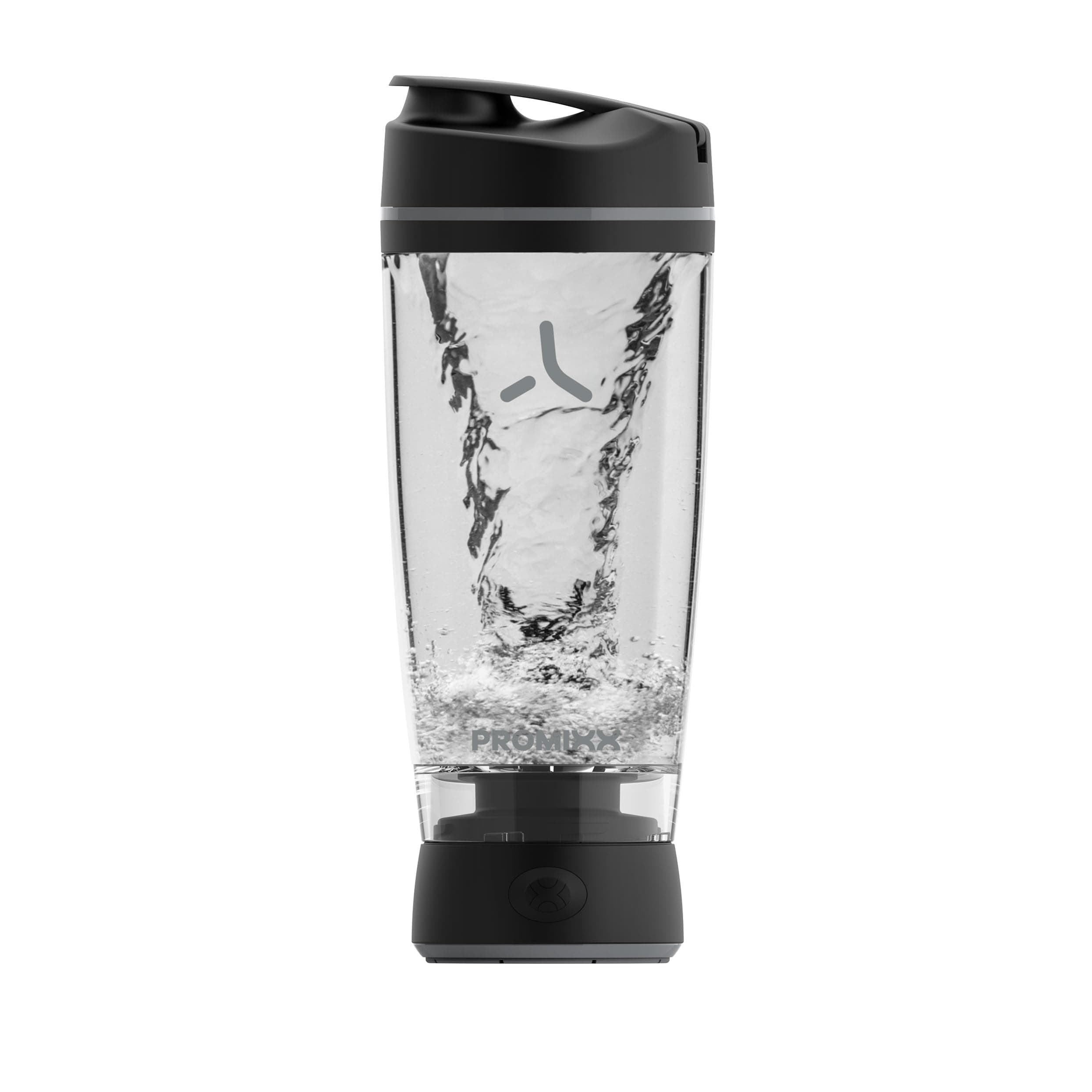 Promixx Original Shaker Bottle - Battery-powered for Smooth Protein Shakes - BPA Free, 600ml Cup (Black)