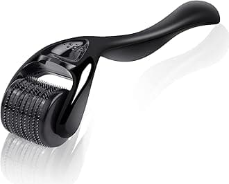 Derma Roller, 0.5mm Beard Roller, 540 Titanium Micro Needling Rollers for Men and Women, Beard Growth Rollers for Stimulate Hair Growth, Facial Skin Care, Scar Removal