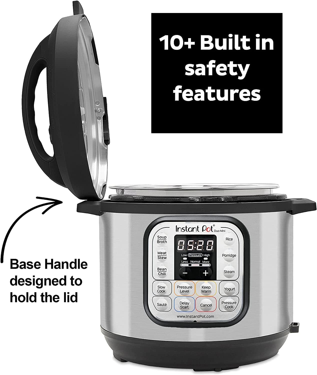 Instant Pot DUO6, 1000W 7-in-1 Smart Multi Cooker, 5.7L Electric Pressure Cooker, Slow Cooker, Rice Cooker, Sauté Pan, Yoghurt Maker, Steamer and Food Warmer, 12 Month Warranty