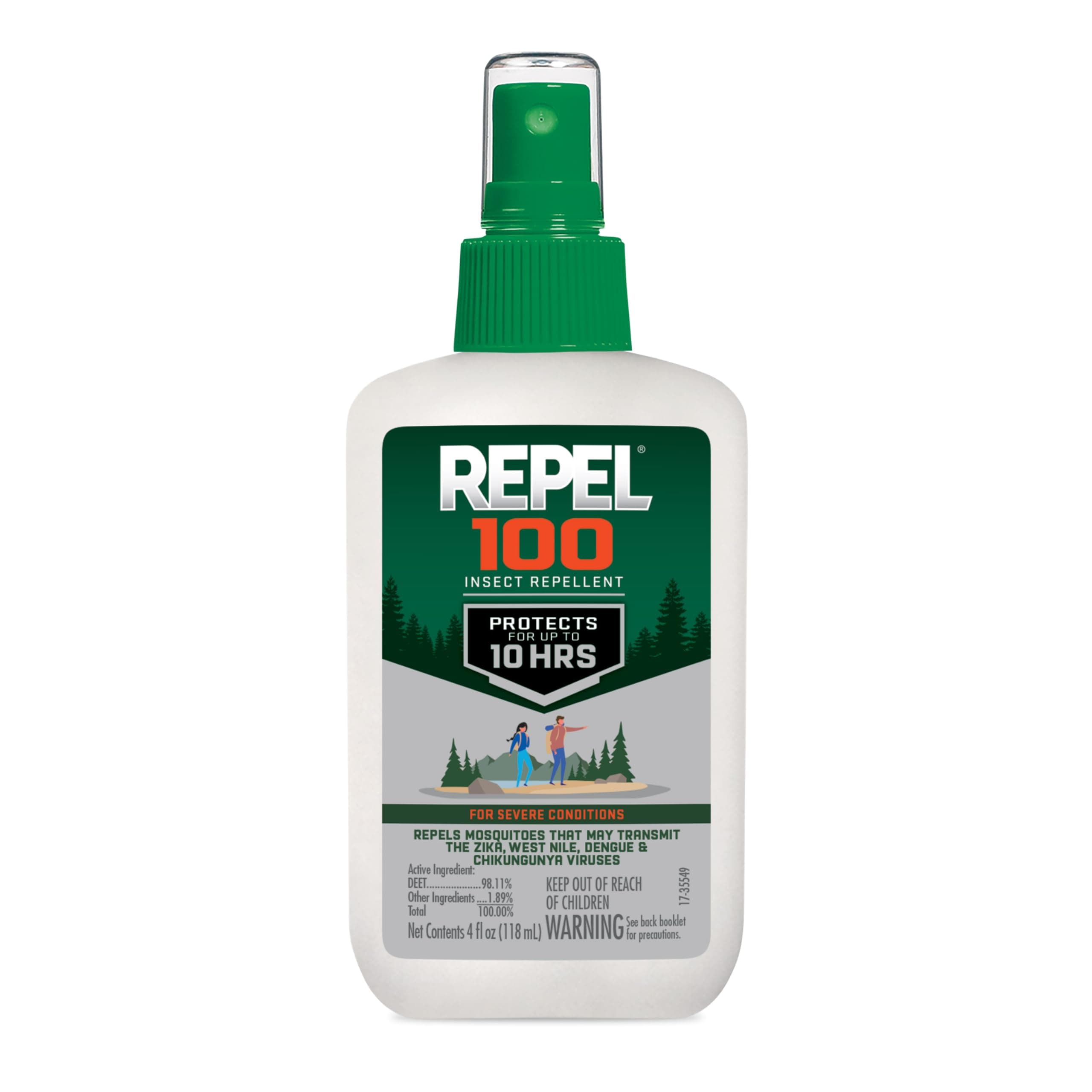 Repel 100 Insect Repellent, 4 oz. Pump Spray, Single Bottle