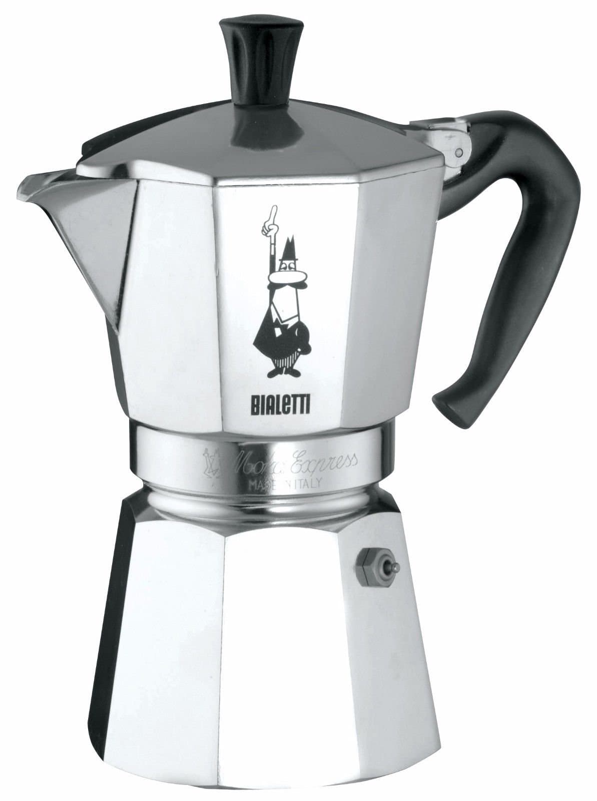 Bialetti Express Moka Pot Aluminum Silver 9-Cup 6801