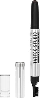 TattooStudio Brow Lift Stick Makeup with Tinted Wax Conditioning Complex, Deep Brown, 1 Count