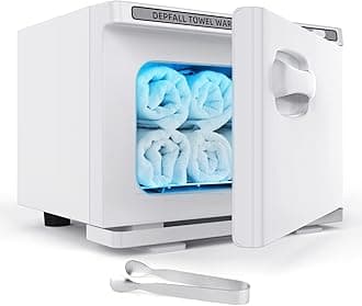 Small Hot Towel Warmer, 8L Hot Towel Cabinet 2-in-1 Personal Towel Warmers Spa for Facials, Bathroom, Barber, Salon, Esthetician, Beauty, Upgrade Fast Heating Aluminum Interior, White