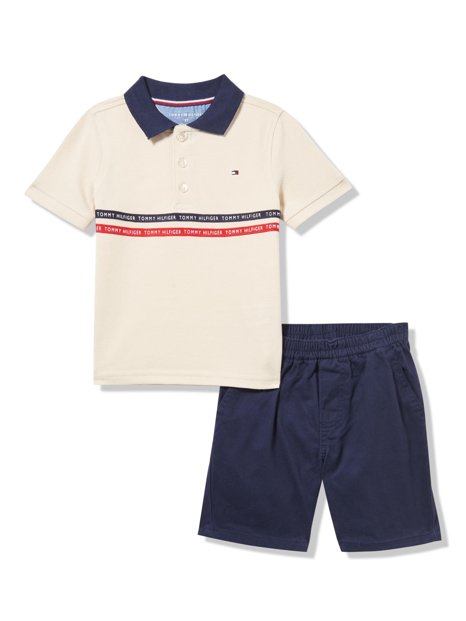 Tommy Hilfiger boys 2pc Polo Short Set