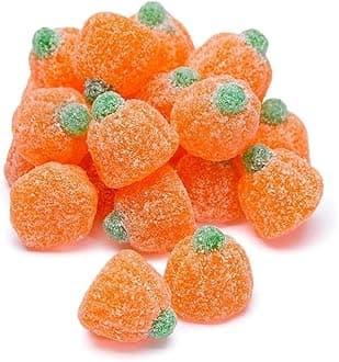 Candy Shop Jelly Pumpkins, Soft and 2 Lb Sweet Candy, Perfect Halloween and Fall Snacks, Orange Pumpkin Shaped Holiday Delights
