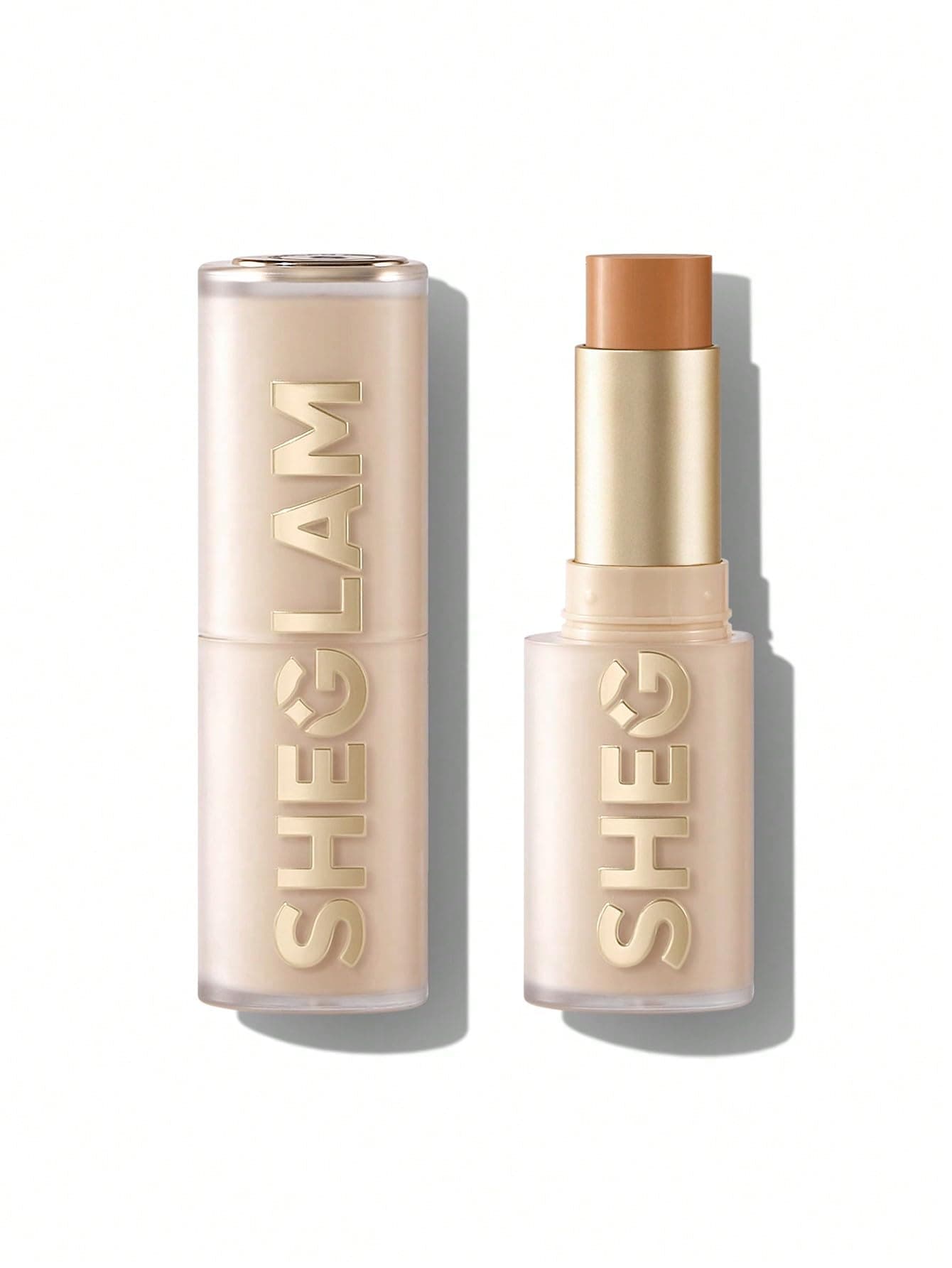 SHEGLAM Skin Magnet High Coverage Foundation Stick Longwear Medium Face Makeup for All Skin Types-Almond