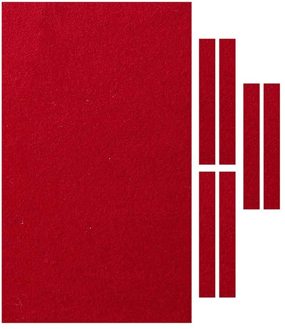 Scott Edward Professional Pool Table Felt fits Standard 7/8/9 Foot Table, Snooker Indoor Billiard Pool Table Cloth Accessories with Cushion Cloth Strip, 3 Colors for Choice
