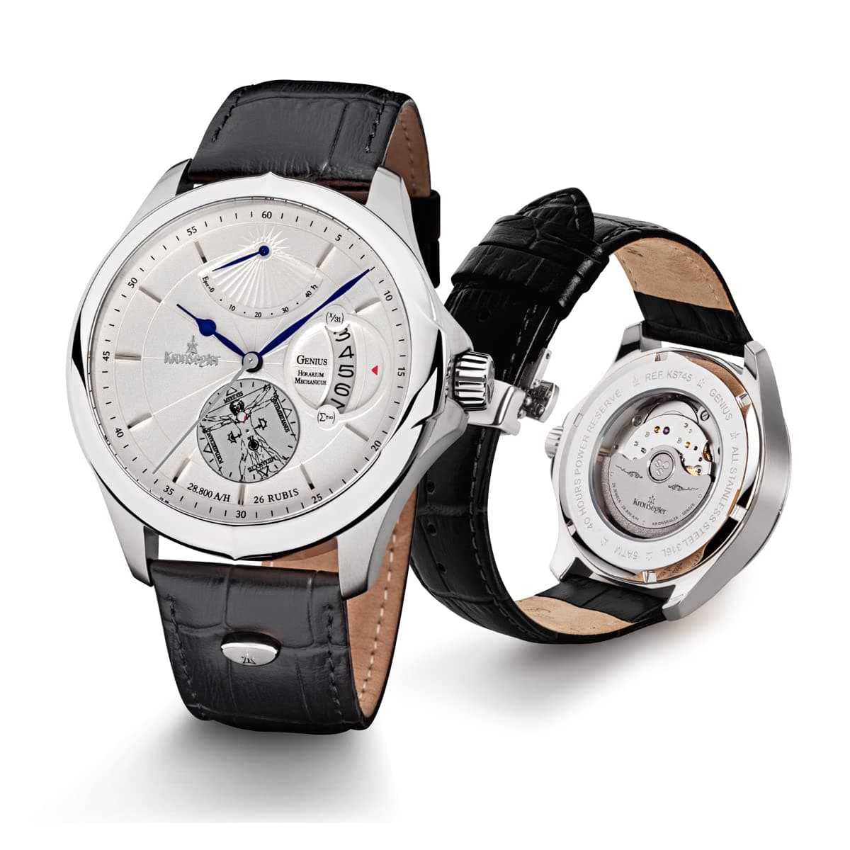 KronseglerGenius - Horarium Mechanicus - Automatic Steel-Silver