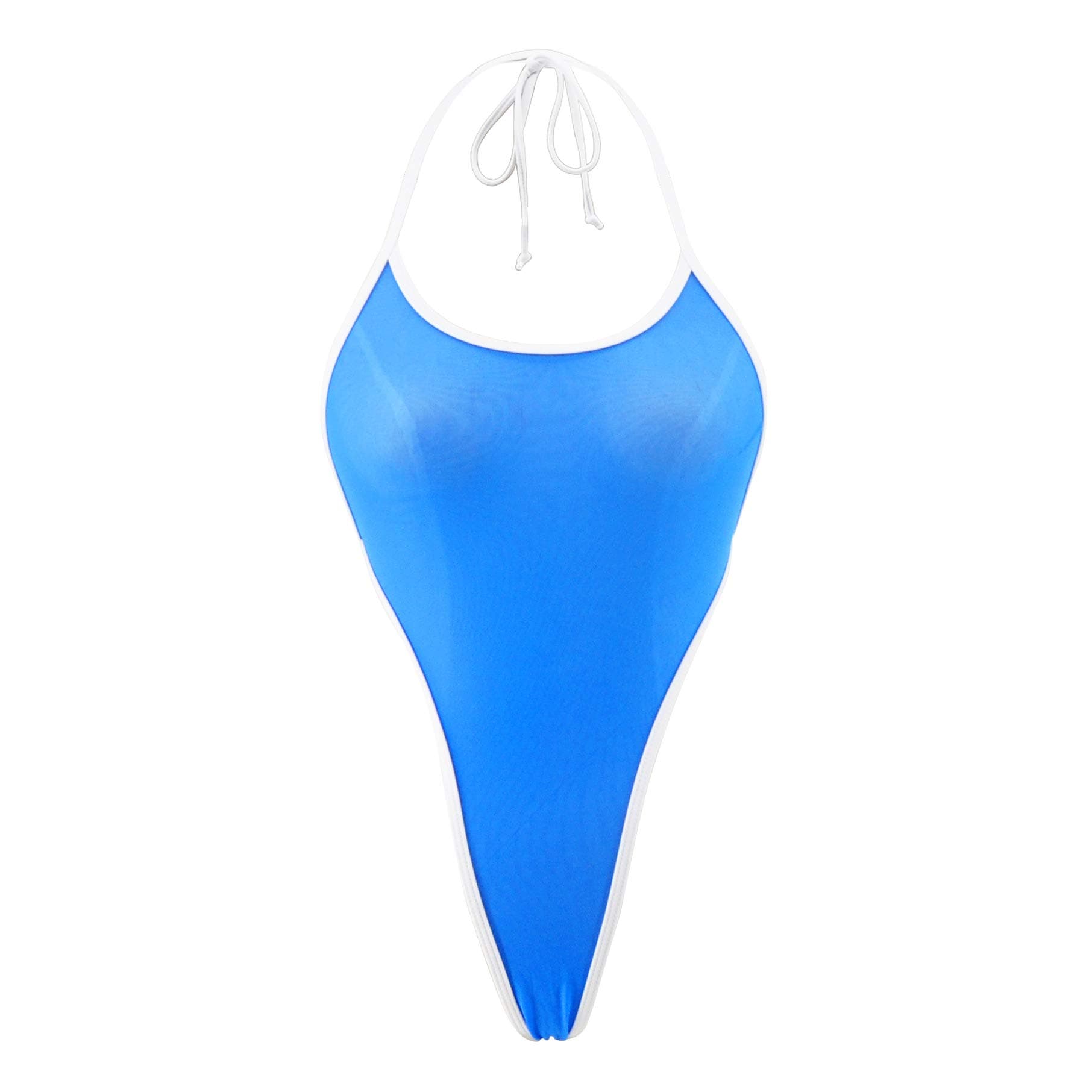 SHERRYLOSee Through One Piece Swimsuit High Cut Micro Monokini Bikini Mini Mesh Transparent Bathing Suit