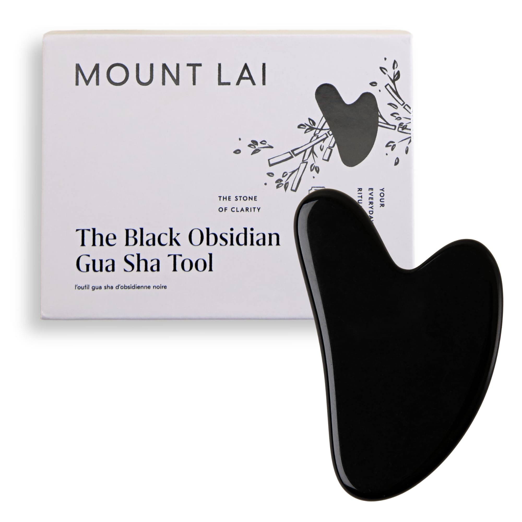 Mount Lai - Obsidian Gua Sha Tool | Daily Rituals, Self-Care Acts