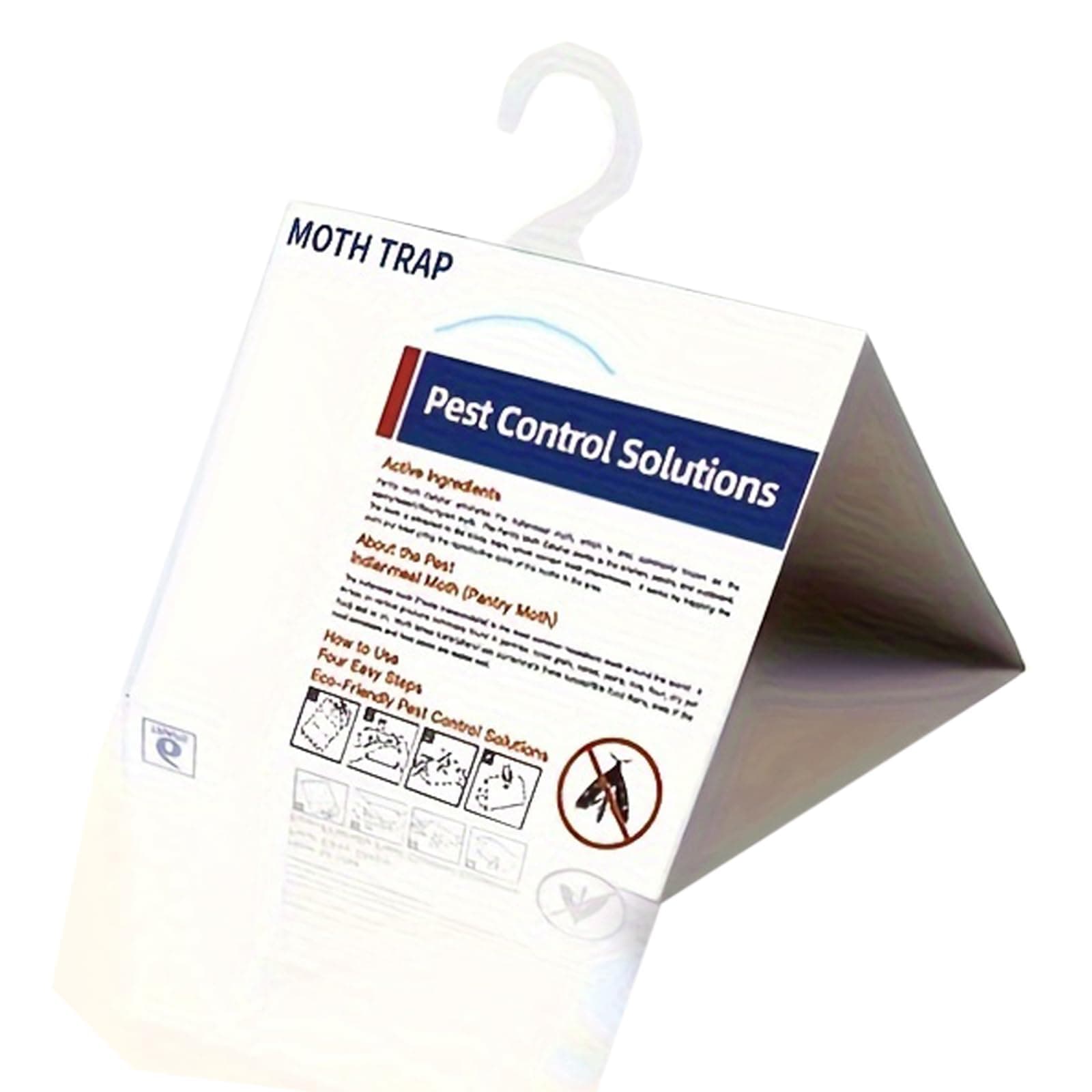 Excefore Pantry Moth Traps with Pheromones, Folding Flying Insect Trap with Convenient Hook, Safe Efficient and Non-toxic Sticky Indoor Fly Trap for Home House, Closets (6 Pack)