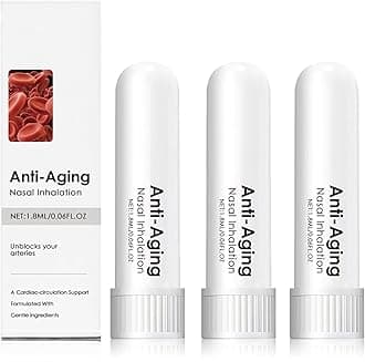 Anti-Aging Nasal Inhalation, Memory Boost, Refreshing Relief, Clean Your Nose, Nasal Sticks for Breathing and Enjoy Fresh Air(3pc)