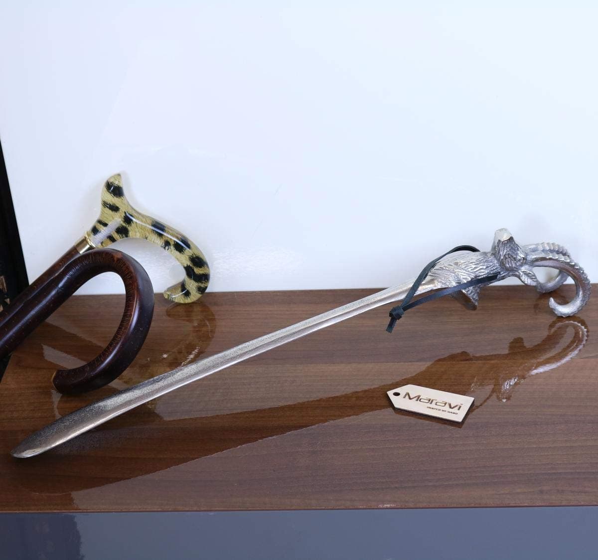 Maravi Khosa Ram's Head Antique Style Shoe Horn