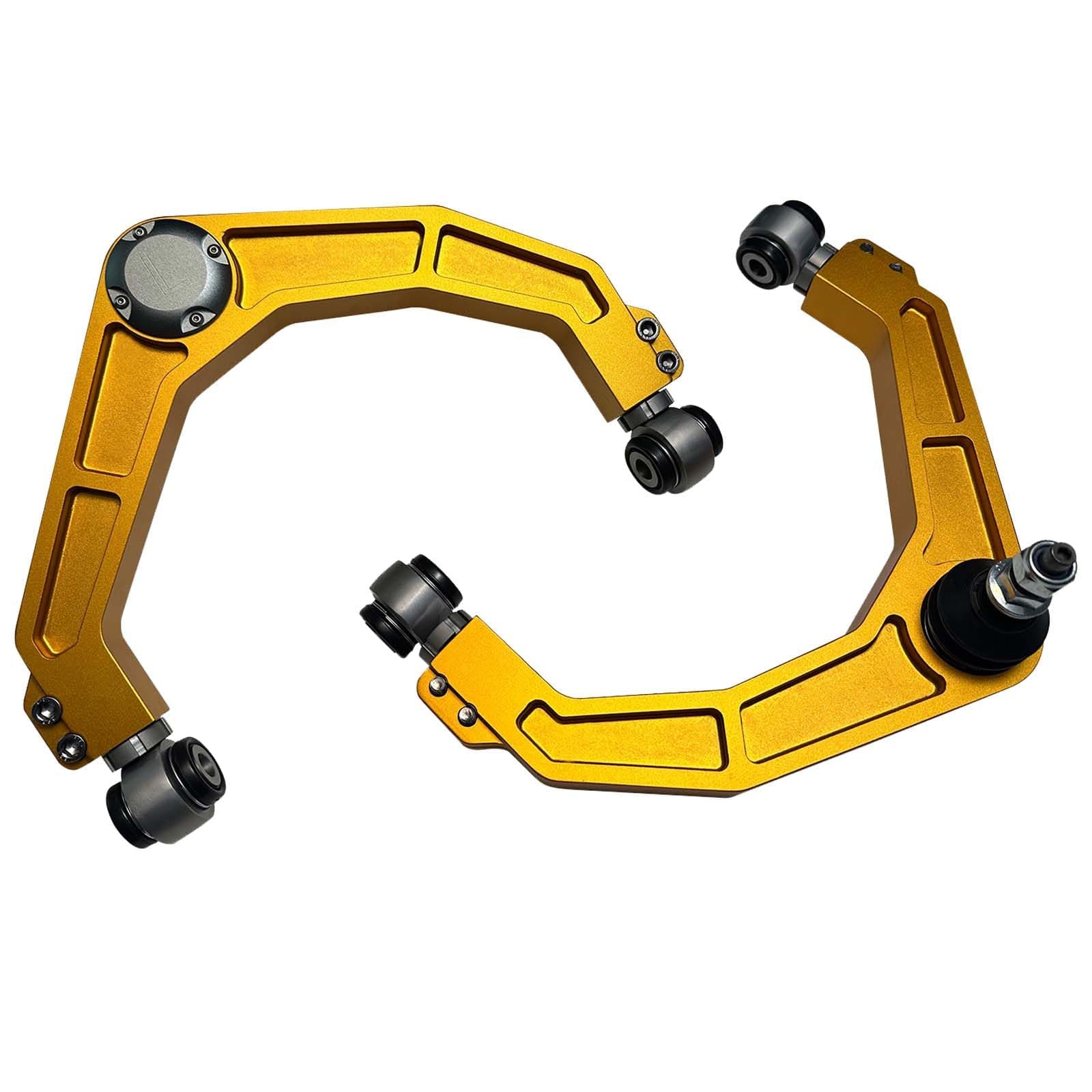 BST BSSP 2PCS 2-4"Forged Upper Control Arm For Ram 1500 2006-2022, 3" Adjustable Front Aluminum Control Arm For Dodge Ram Trucks,HD Suspension Lift Kit W/Adjustable End Bushing Kit