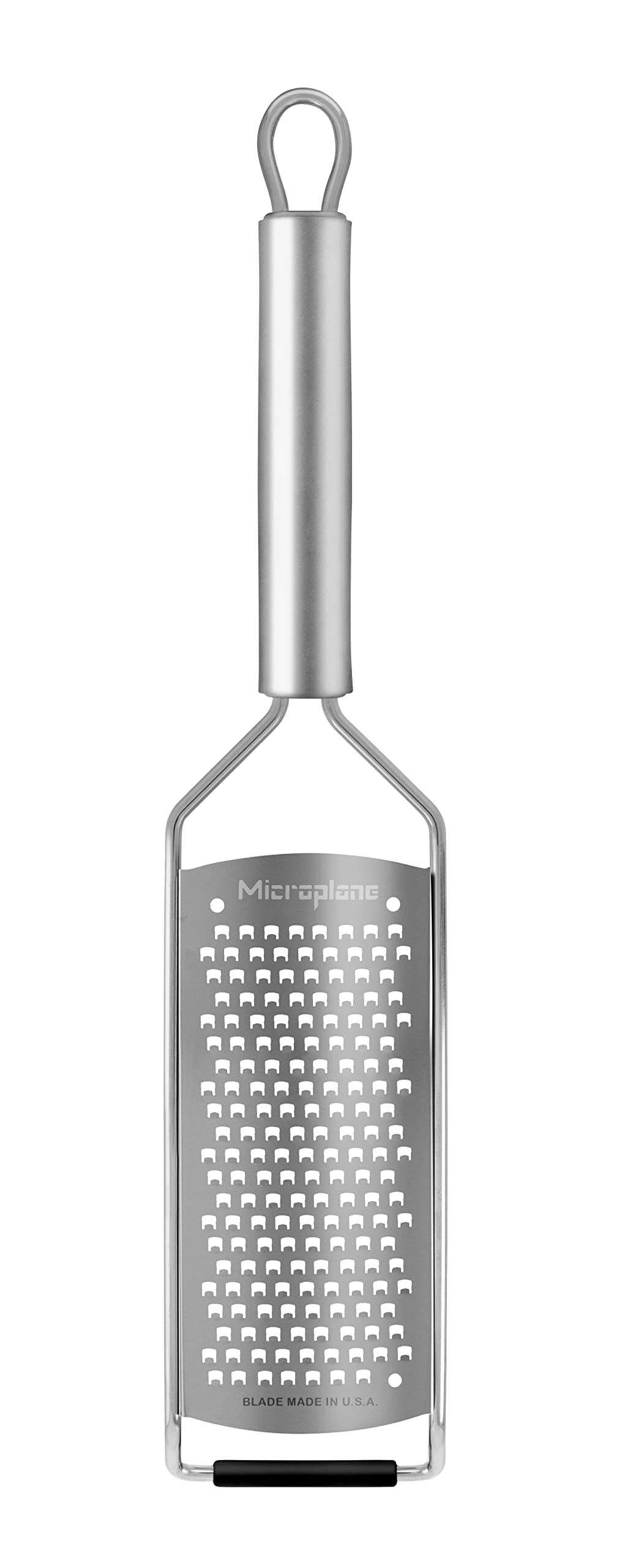 Microplane Kitchen Grater Coarse for Cheese, Carrot, Ginger, Coconut, Nuts and Horseradish with Stainless Steel Blades - Made in USA