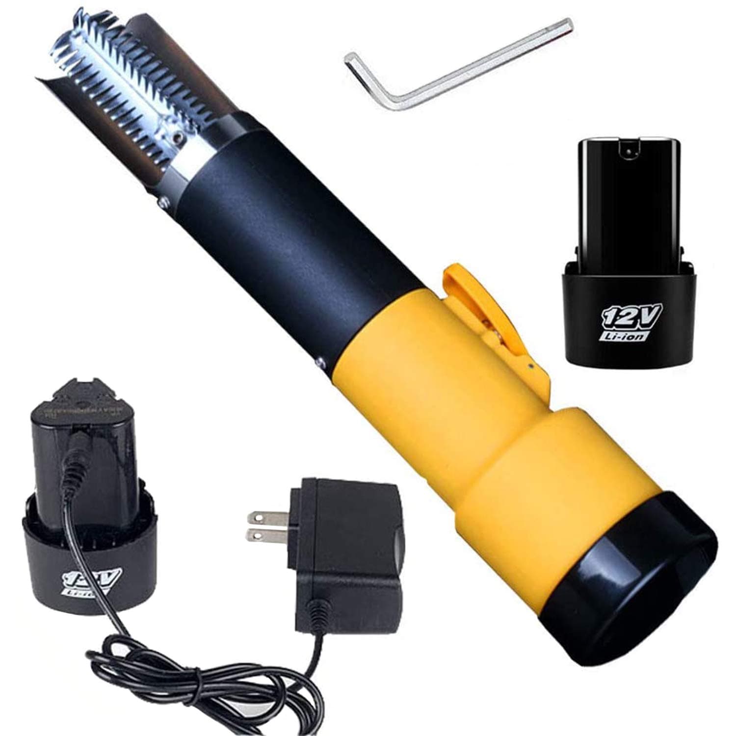 Electric Fish Scaler Fish Scale Remover Scraper Cleaner Comes with Extra Rechargeable and Replaceable Battery for Scraping Fish Scales