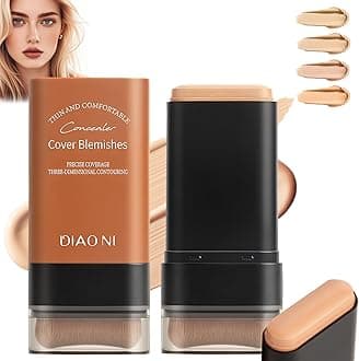 Flawless Eraser Foundation Stick,Korean Hydrating Lightweight Foundation Stick with Brush, Waterproof Thin and Cover Blemishes for All Skin Types (pink velvet, 03)