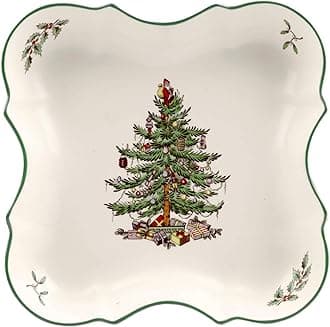 Spode Christmas Tree Devonia Tray, Multicolor