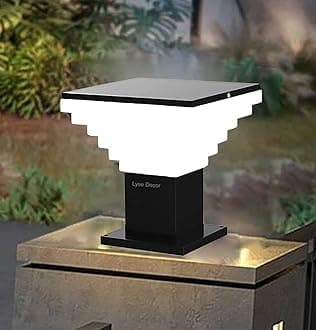 Lyse Decor gate Lamps for Outdoor Waterproof, gate lamp Light, Pillar Light Waterproof, Pillar gate Lights, Modern Boundary Wall Lights Outdoor (Pack of 1)