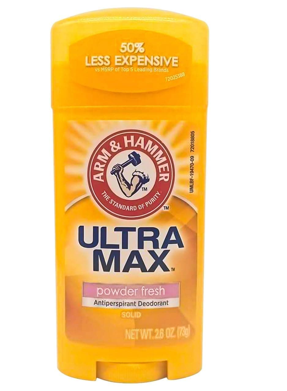 Arm & Hammer Deodorant Antiperspirant "Solid Powder Fresh" Stick - 2.6 Oz (Parallel Import)