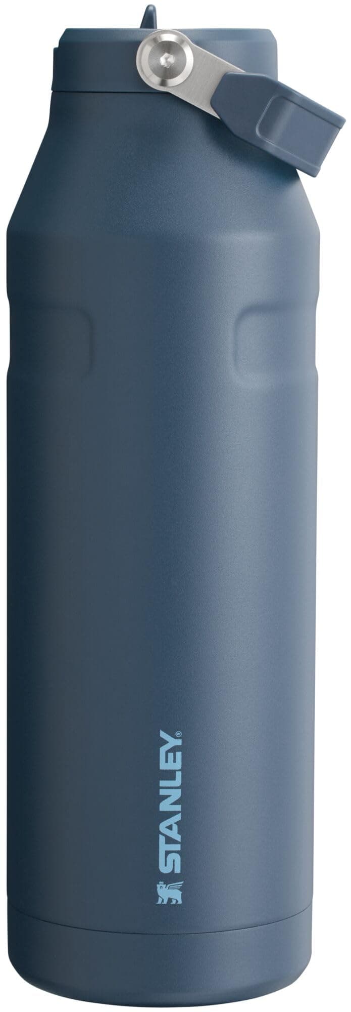 Stanley IceFlow Flip Straw 2.0 Water Bottle 50 OZ | Built-In Straw with Larger Opening | Lightweight & Leak-Resistant | Insulated Stainless Steel | BPA-Free | Navy