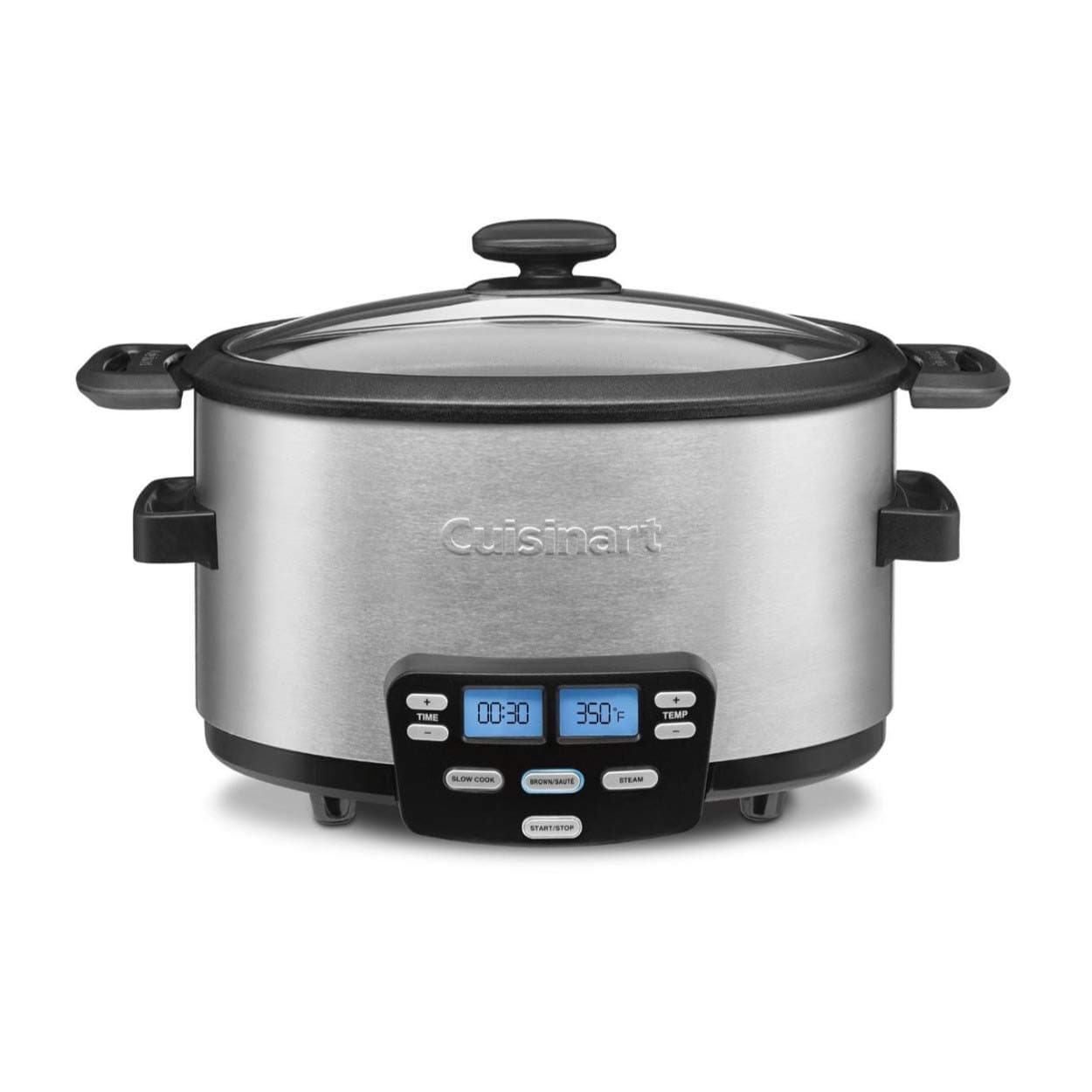 Cuisinart MSC-400 3-In-1 Cook Central 4-Quart Multi-Cooker: Slow Cooker, Brown/Saute, Steamer, Silver