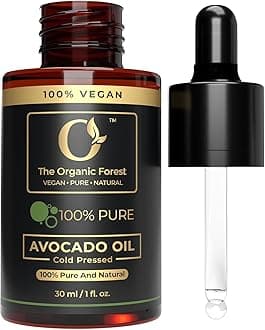 organic forest USDA Certified Avocado Oil - Premium, Pure & Cold-Pressed Avocado Oil for Hair and Skin Care - Natural Body Oil - Aceite de Aguacate Para Cocinar