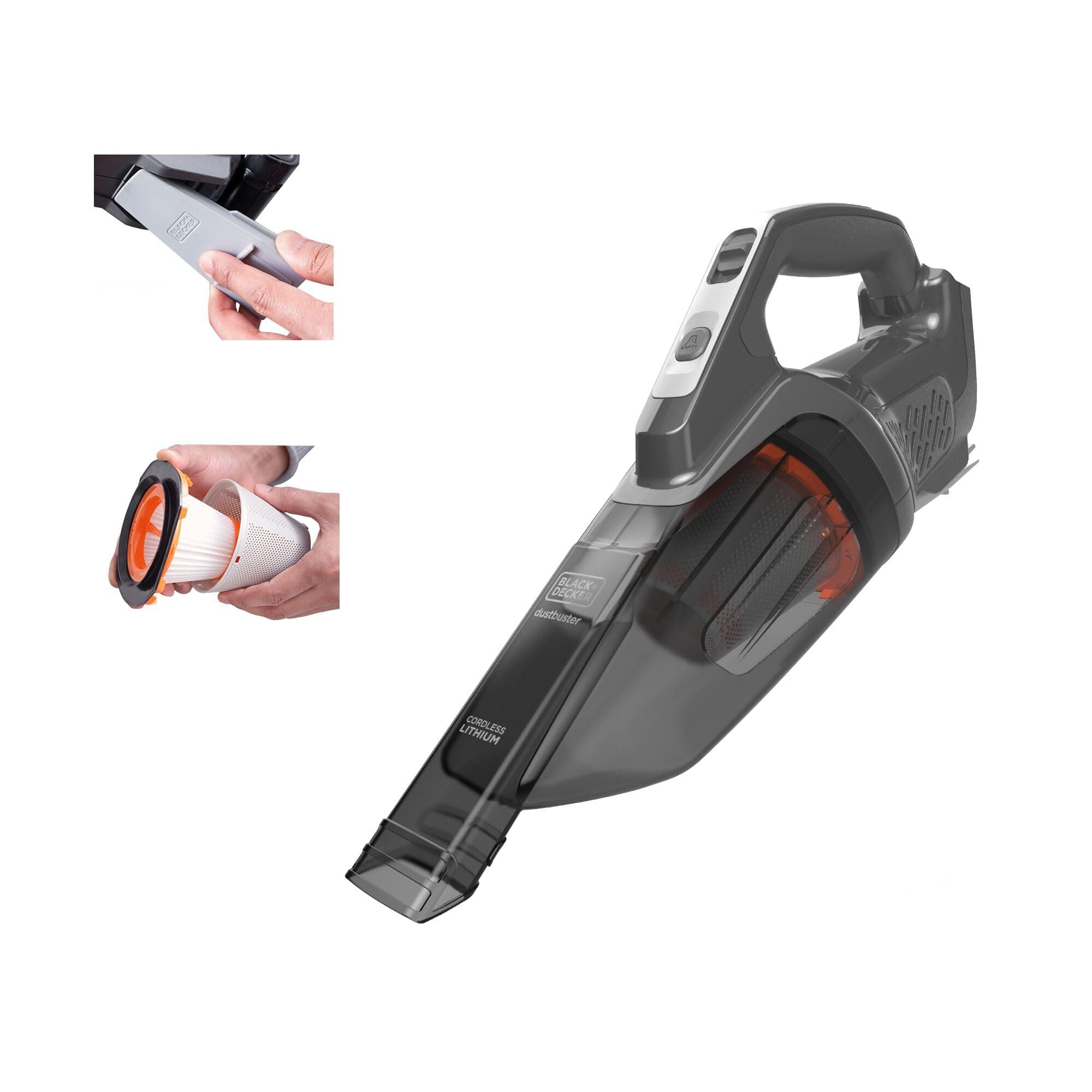 20V MAX POWERCONNECT Handheld Vacuum, Cordless, Battery Not Included, Bare Tool Only (BCHV001B), Gray