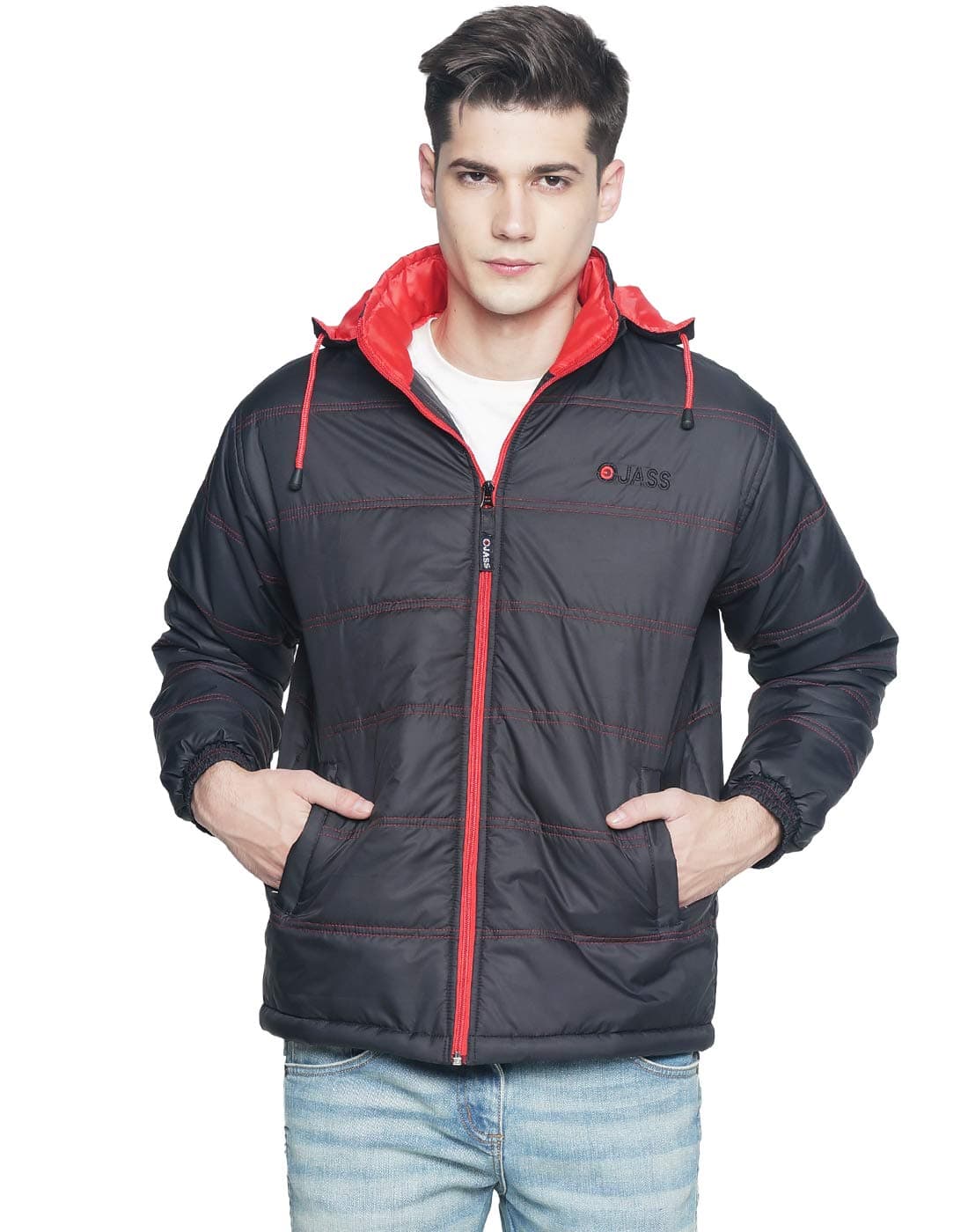 Men's Polyester Standard Length Bomber Jacket
