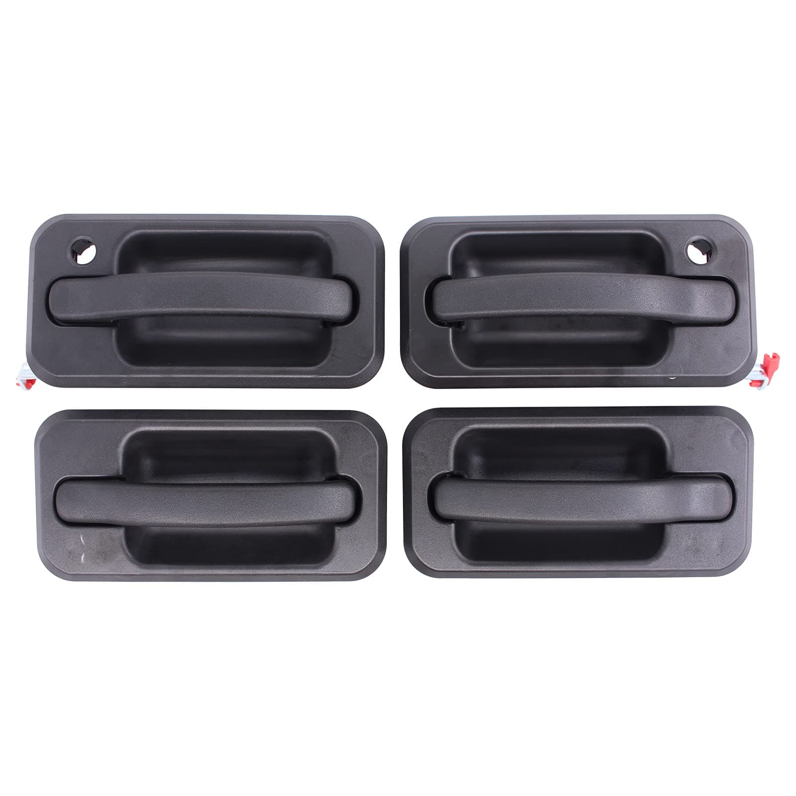 NewYall Black Front Rear Left and Right Exterior Door Handle Set
