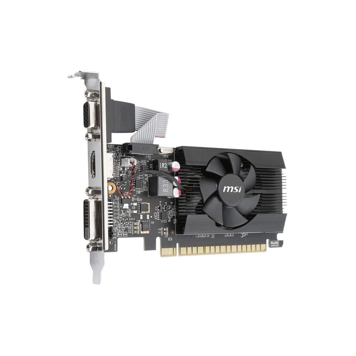 Gaming GeForce GT 710 2GB GDRR3 64-bit HDCP Support DirectX 12 OpenGL 4.5 Single Fan Low Profile,NVIDIA,