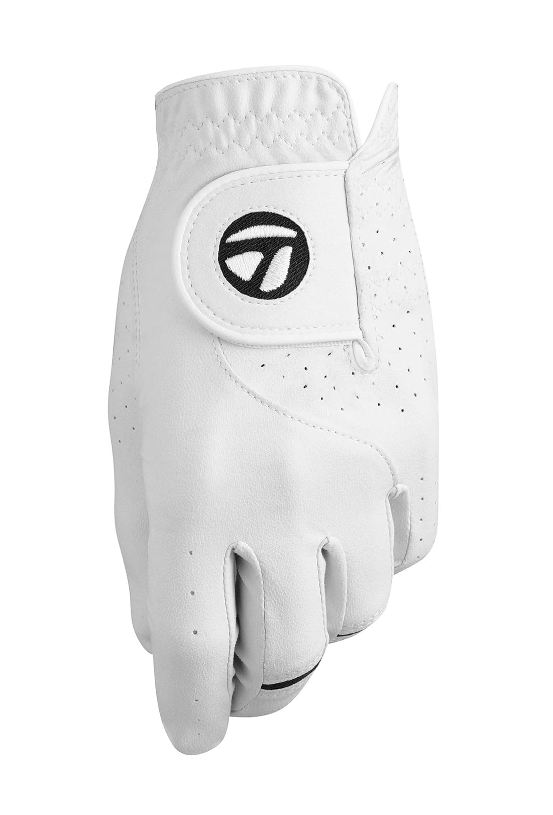 TaylorMade Golf STRATUS TECH GLOVE (WHITE, LEFT HAND, X-LARGE), WHITE(X-LARGE, WORN ON LEFT HAND)