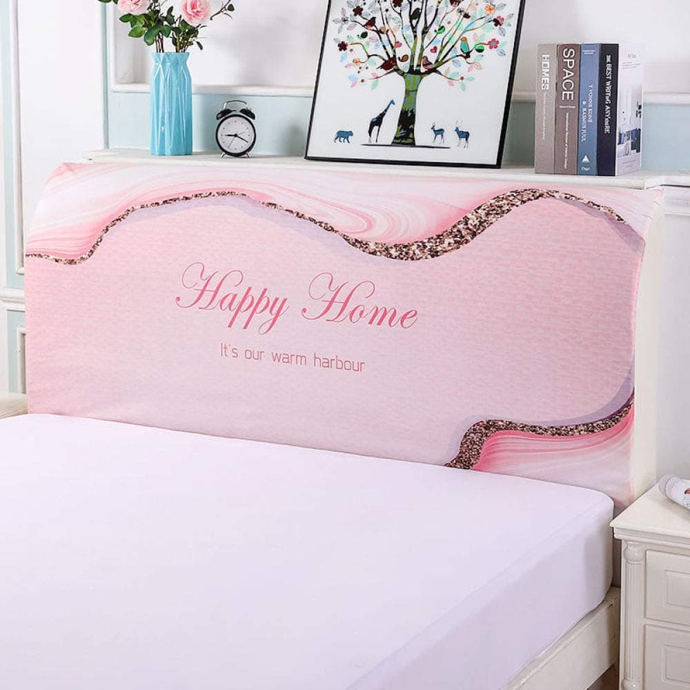 Bed Head Cover For King/Twin/Full/Queen/Double Headboard, Bed Headboard Slipcover Super Soft Stretch Fabric Bed Back Protection Cover Wooden Leather Headboard Decoration Dustproof Cover,K-Width:2m