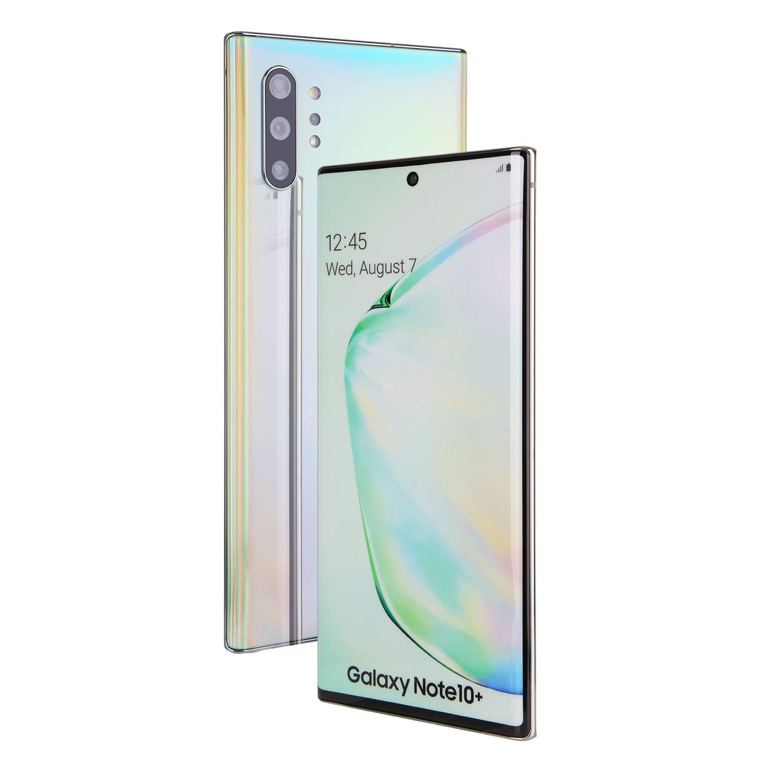 Dummy Phone for Samsung Note 10 S10 Fake Phone Model Replica Non-Working Colored Screen 1:1 Scale (Note10+ Aura Glow)