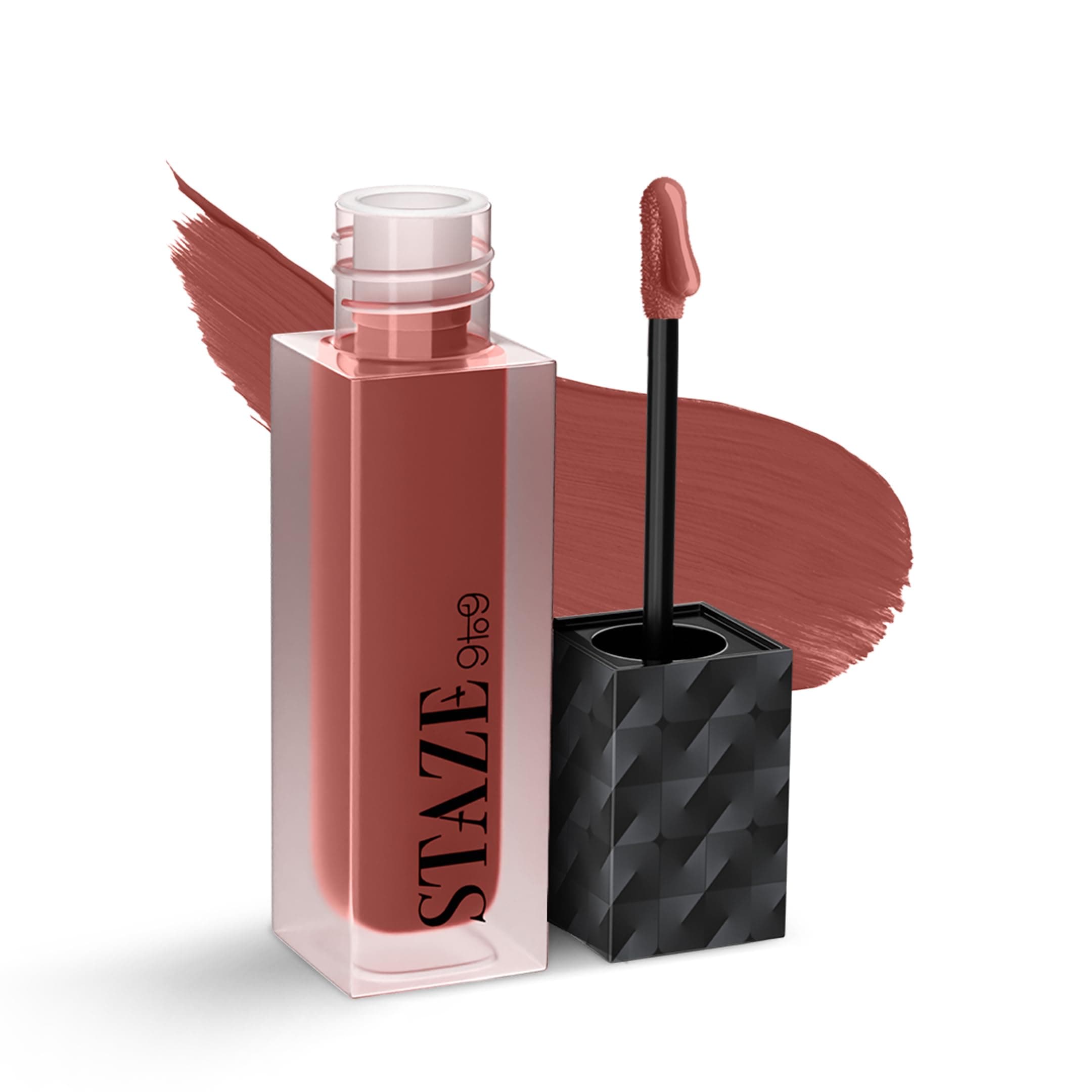 Staze 9to9 Lips Don't Lie Liquid Lipstick | Matte + Transfer-proof | 12hrs long stay with Intense Color Payoff | Lightweight & Comfortable | 05 Cocoa Crush | 4 ml