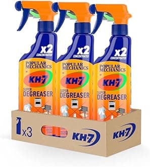 Heavy Duty Degreaser for Oven, Stove, Grill, Food Surfaces, Vehicles, Clothing & More. 25 oz. (3 Pack)