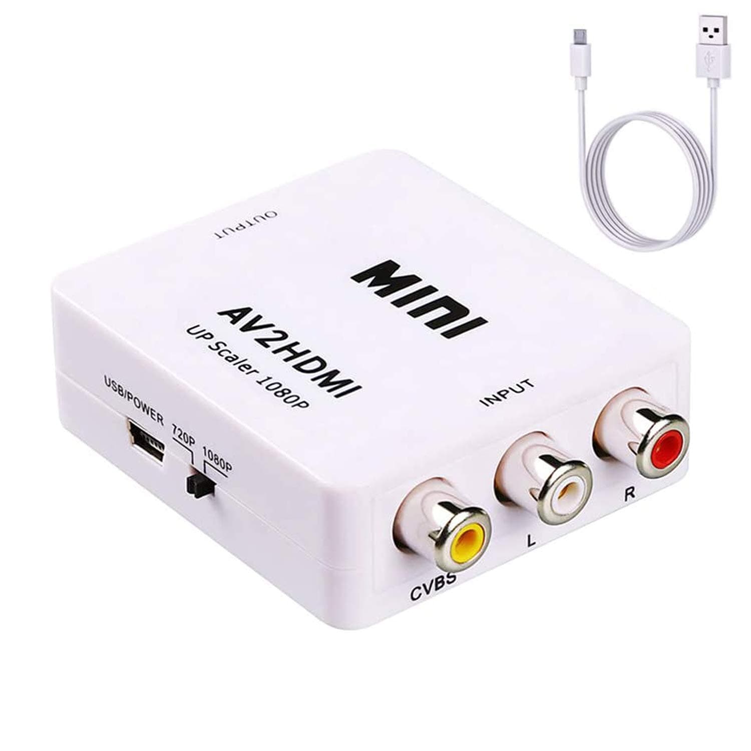 RCA to HDMI Converter(White)