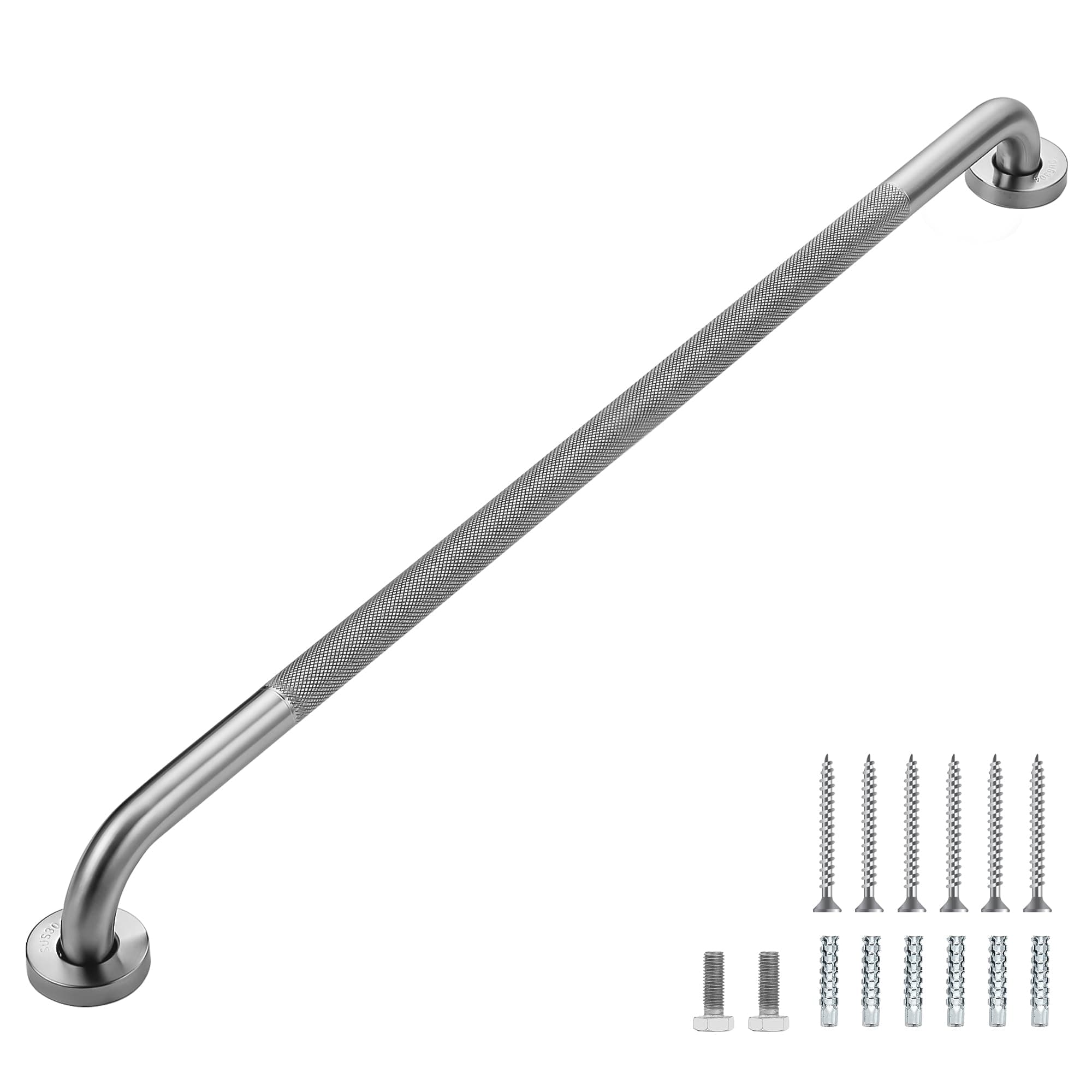 Grab Bars for Shower, 1 Pack 36-Inch Anti Slip Shower Handles for Elderly, Safety Shower Grab Bar, Stainless Steel Handicap Grab Bars for Bathroom,Toilet (Brushed Nickel, 1" Diameter)