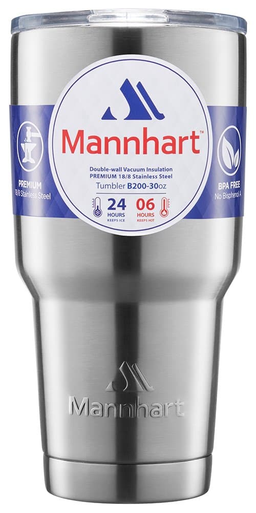 Mannhart [Splash-Proof Sliding Lid] 0.89L Double Wall Vacuum Insulated Travel Mug, [Hot 6H & Cold 24H] BPA-Free, Premium Stainless Steel Travel Mug, Coffee Travel Mug, Travel Coffee Mugs