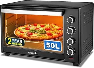 EO50LGDLX Otg 50 Litre,Convection Oven Toaster Griller With Motorized Rotisserie,Multiple heating modes,2000 Watt (Black),2000 Watts,50 Liter