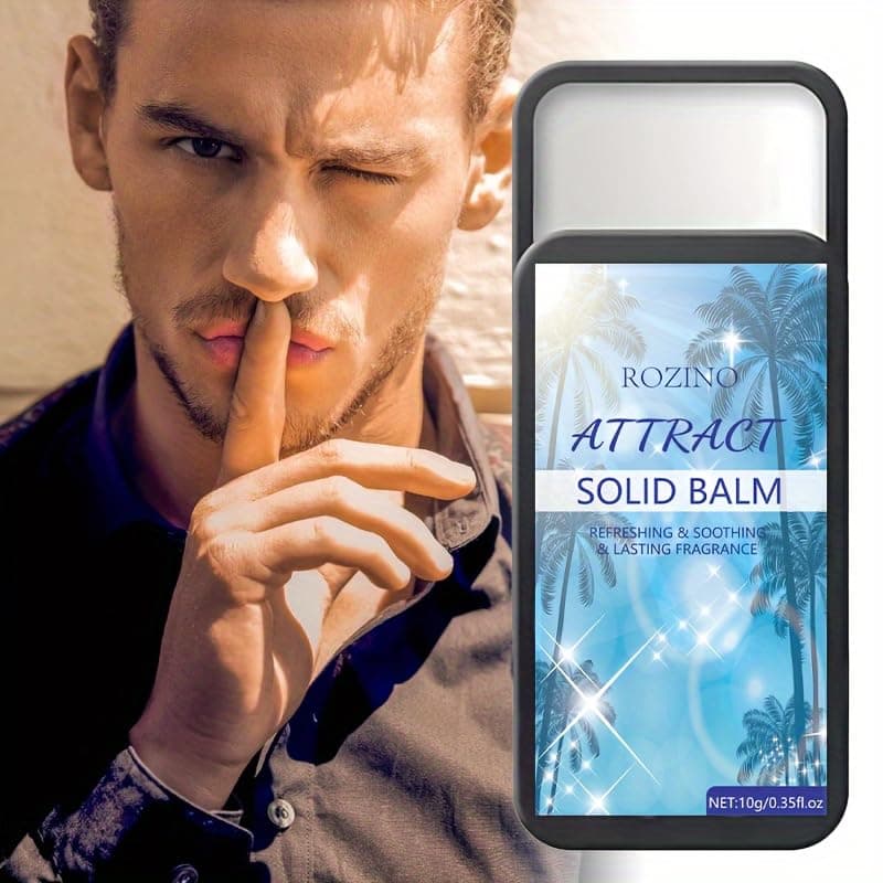 GenericCharm Enhancer: 10g Pheromone Solid Perfume for Men - Refreshing Balm for Dating & Everyday Wear