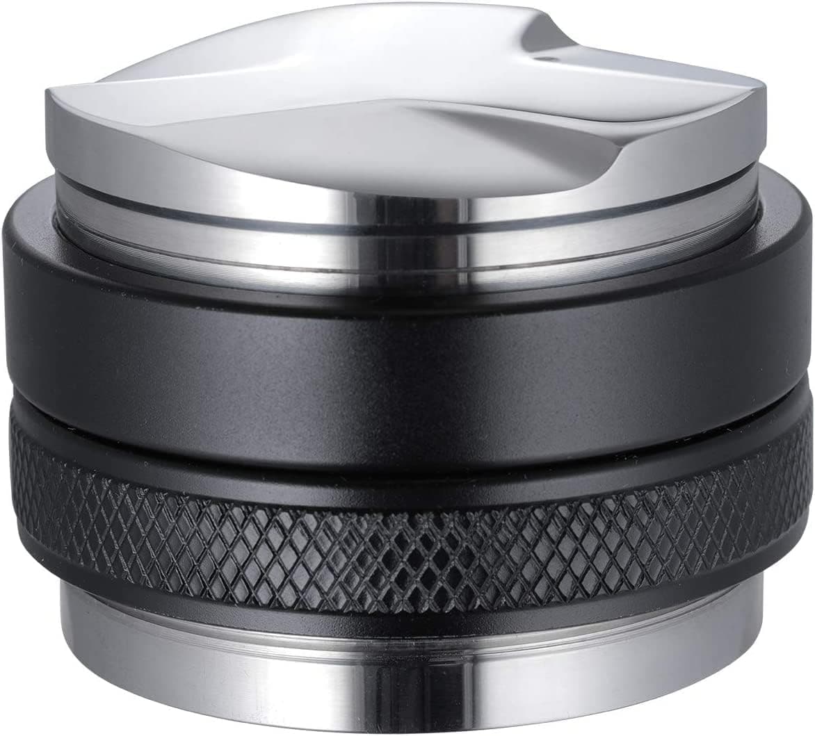 MATOW 53mm Coffee Distributor & Tamper Dual Head Coffee Leveler for Breville 54mm Portafiler Adjustable Depth - Professional Espresso Hand Tamper